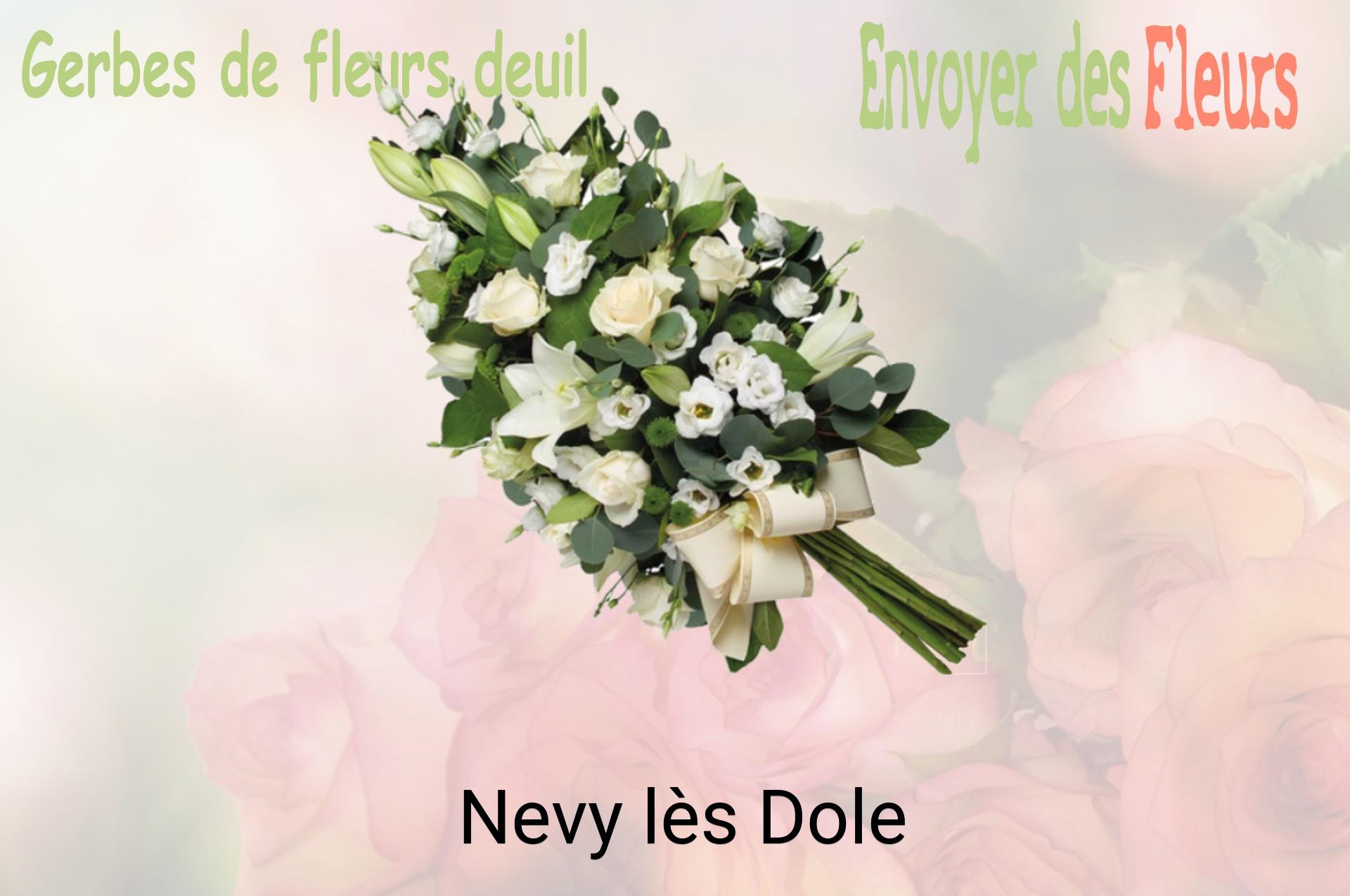 Gerbe de fleurs de deuil livrée à Nevy-lès-Dole